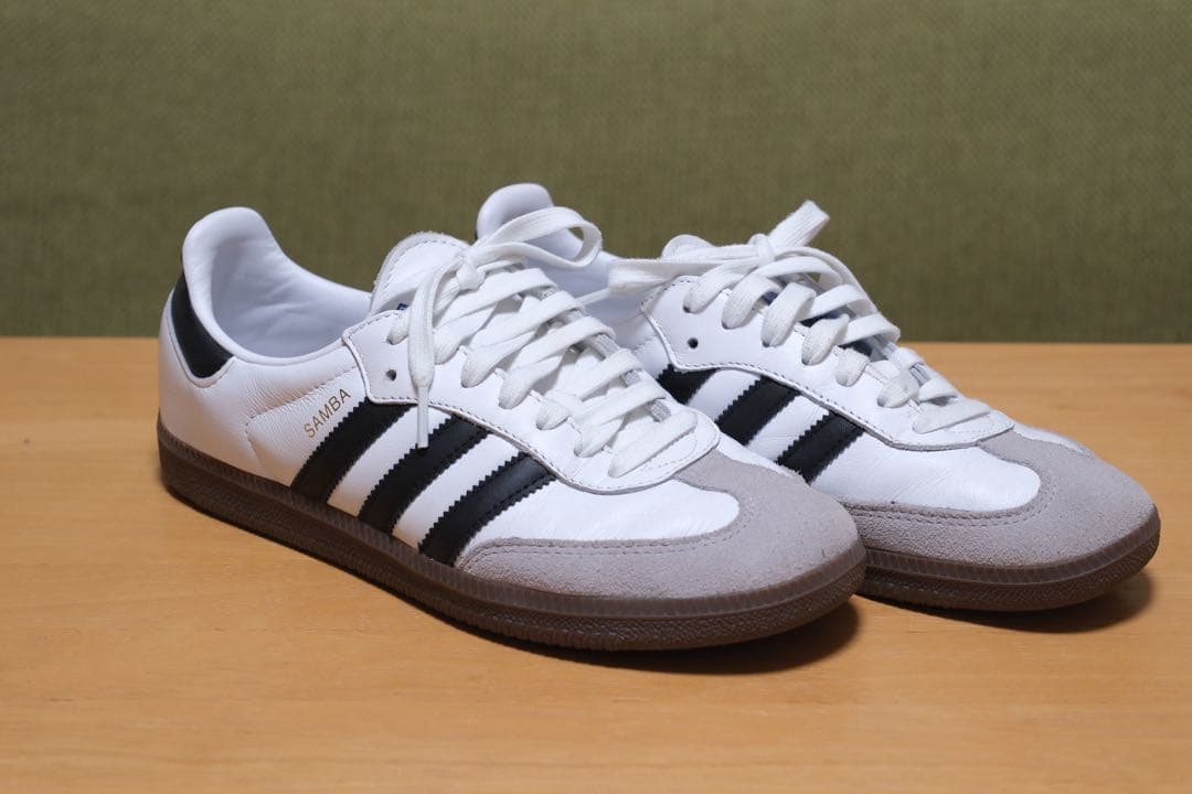 adidas Samba サンバ ホワイト/ブラック　25.5cm