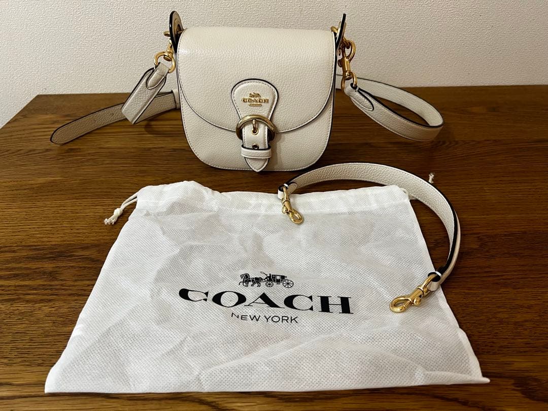 COACH ショルダーバッグ ホワイト 保存袋付き