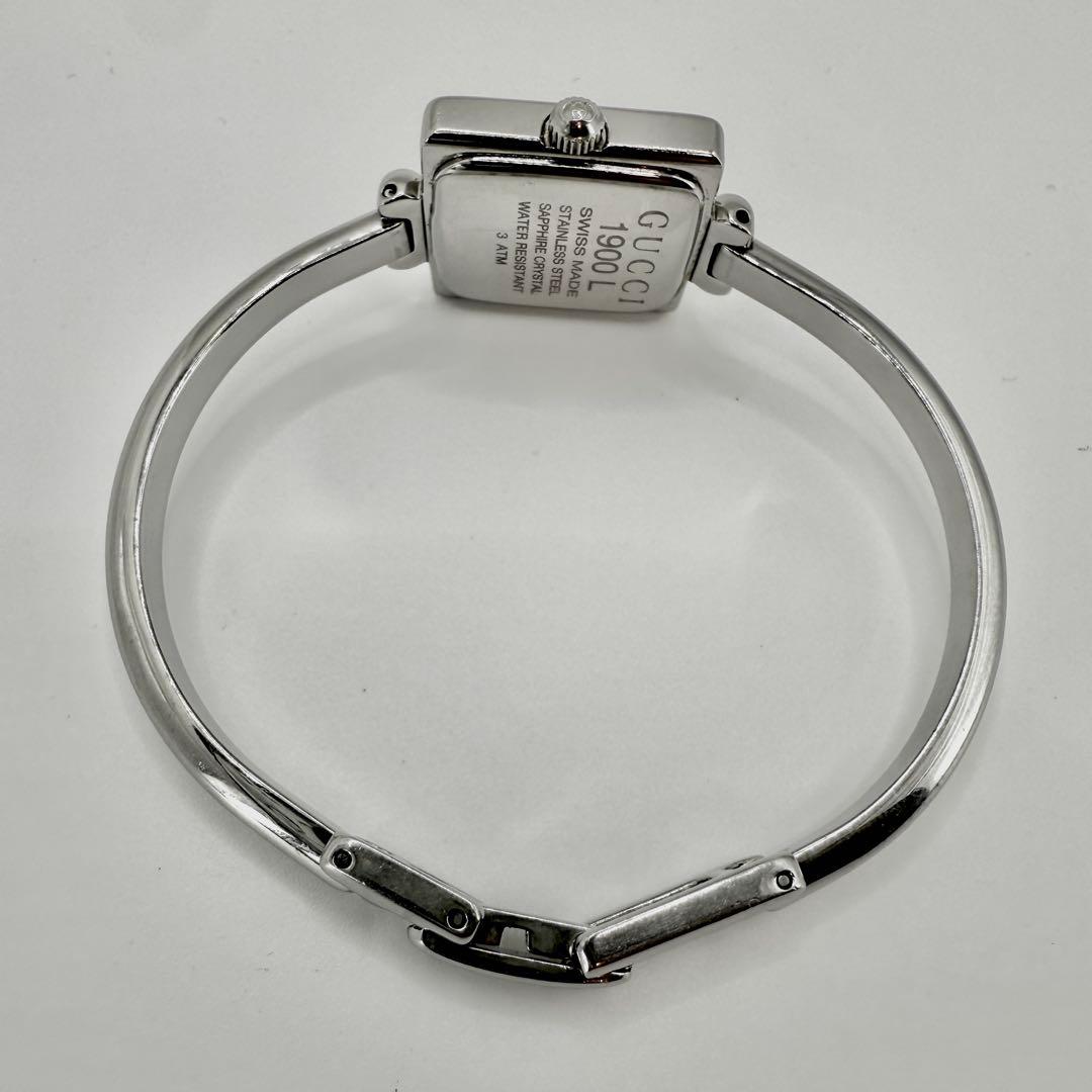 GUCCI グッチ 腕時計 watch 1900L スクエア バングル 新品電池