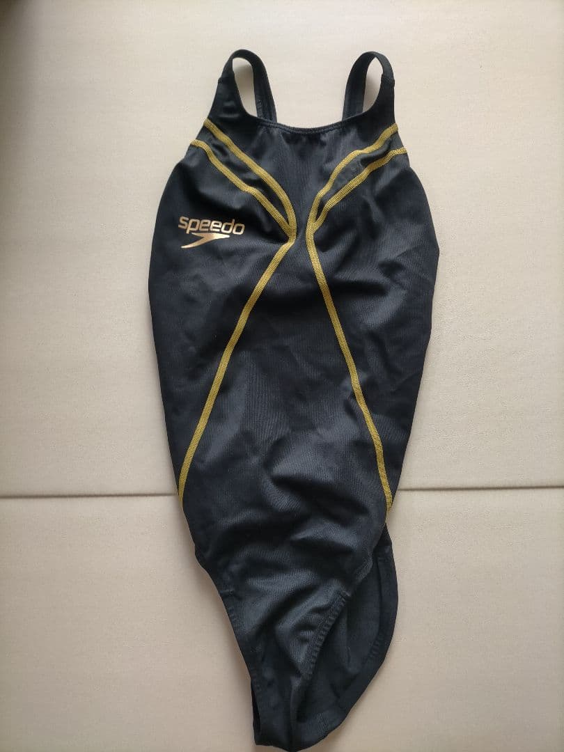 Speedo 競泳用水着 ブラック ゴールド