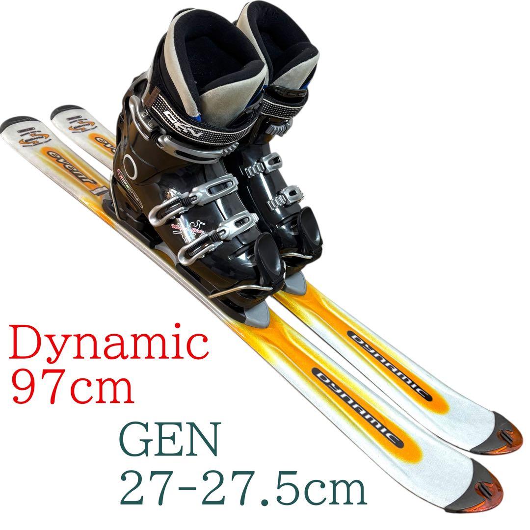 メンズ　ショートスキー　ファンスキーセット　GEN 27-27.5cmブーツ付