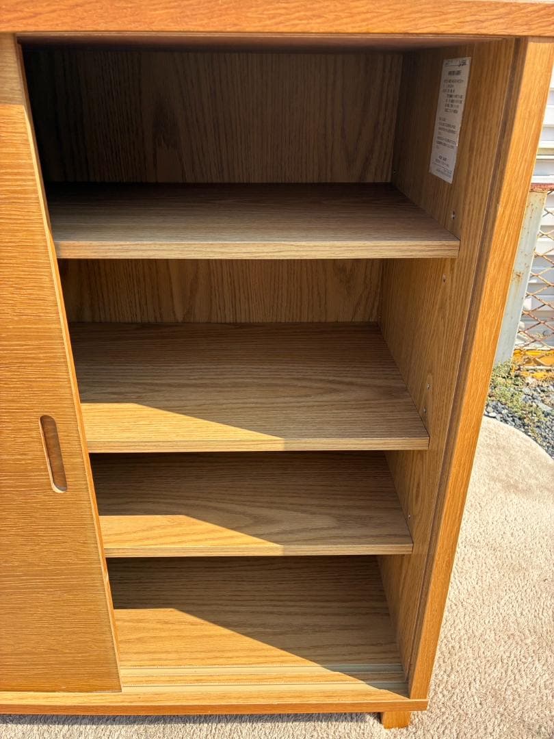 【送料込み】無印良品 キャビネット 引戸 廃盤品