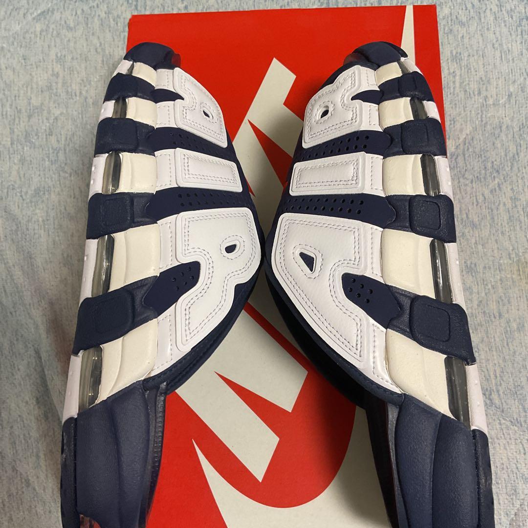 新品MORE UPTEMPO SLIDE モアテンサンダル30cm ネイビー