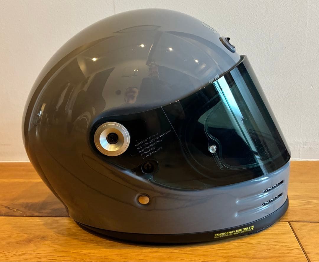 SHOEI Glamster バサルトグレー　Mサイズ　社外スモークシールド付き