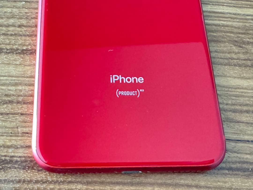 iPhone 8 Plus (RED) 64GB バッテリー80% イヤホン付