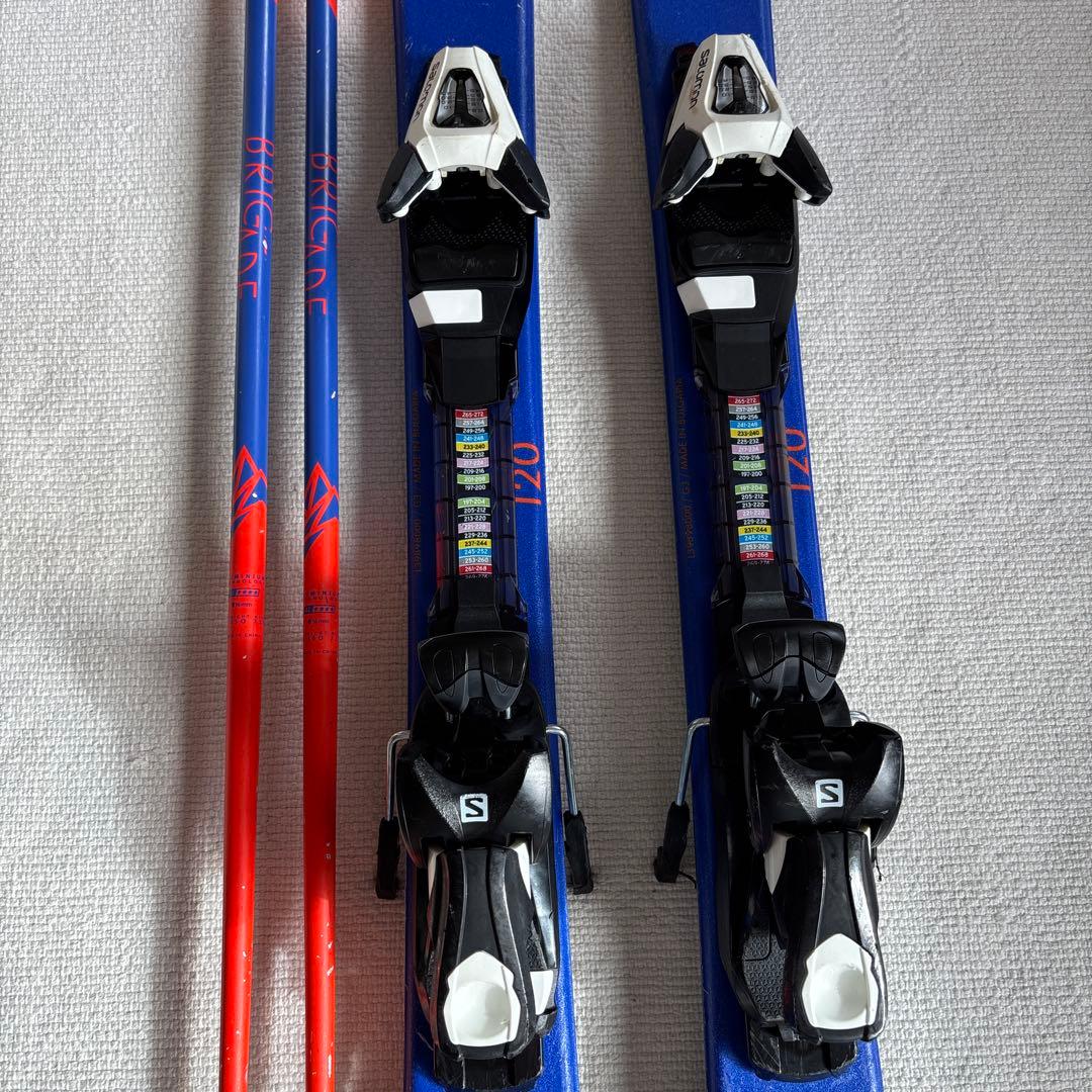 Salomon スキー 120cm ブーツ 23cm 5点セット