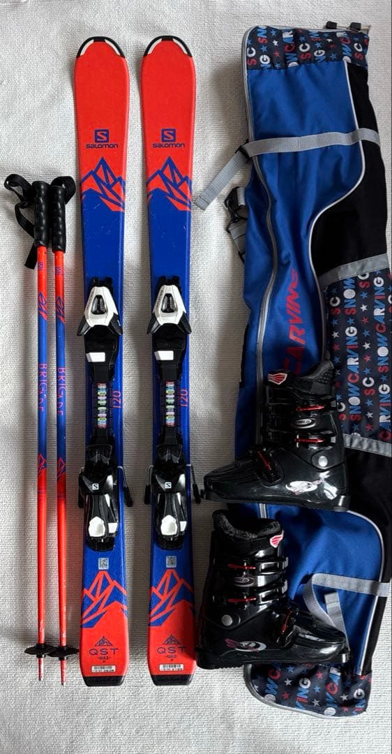 Salomon スキー 120cm ブーツ 23cm 5点セット