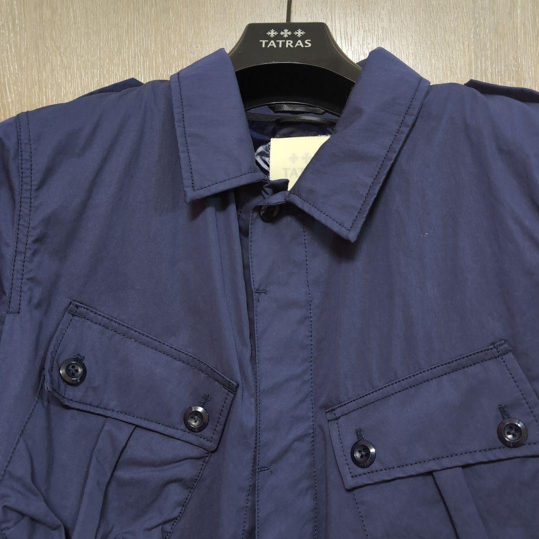 TATRAS ネイビー ミリタリージャケット インナーナイロンダウンベスト付き
