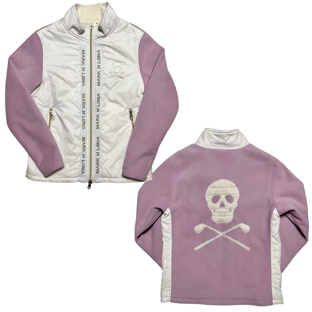 MARK&LONA ハイブリッド ダウン フリース 切り替え ジャケット スカル