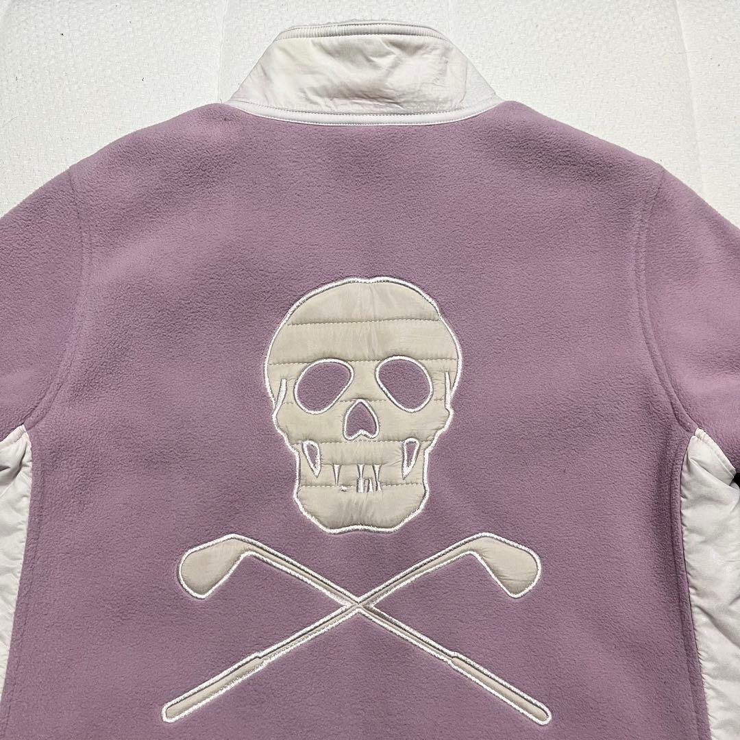 MARK&LONA ハイブリッド ダウン フリース 切り替え ジャケット スカル