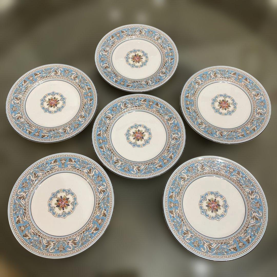 ウェッジウッド　フロレンティーン ターコイズ　プレート　皿　6枚