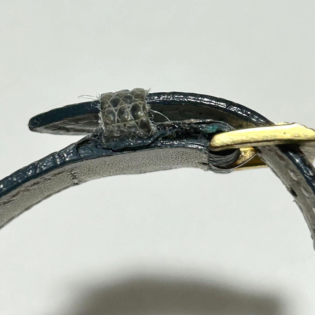 稼働/新品電池 ディオール Dior デイト ラウンド 白文字盤 腕時計