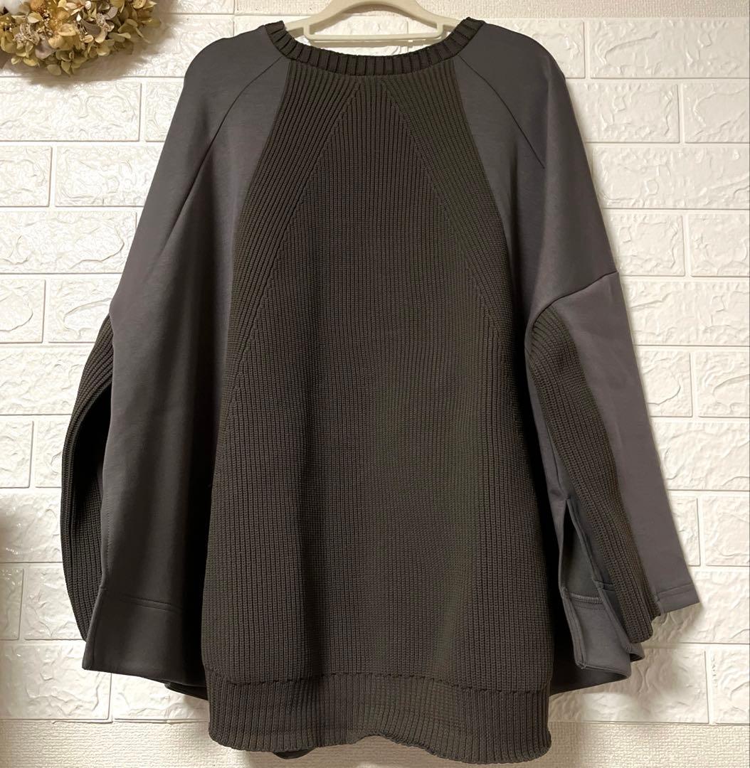 新品 BEARDSLEY ニット コンビダンボール プルオーバー