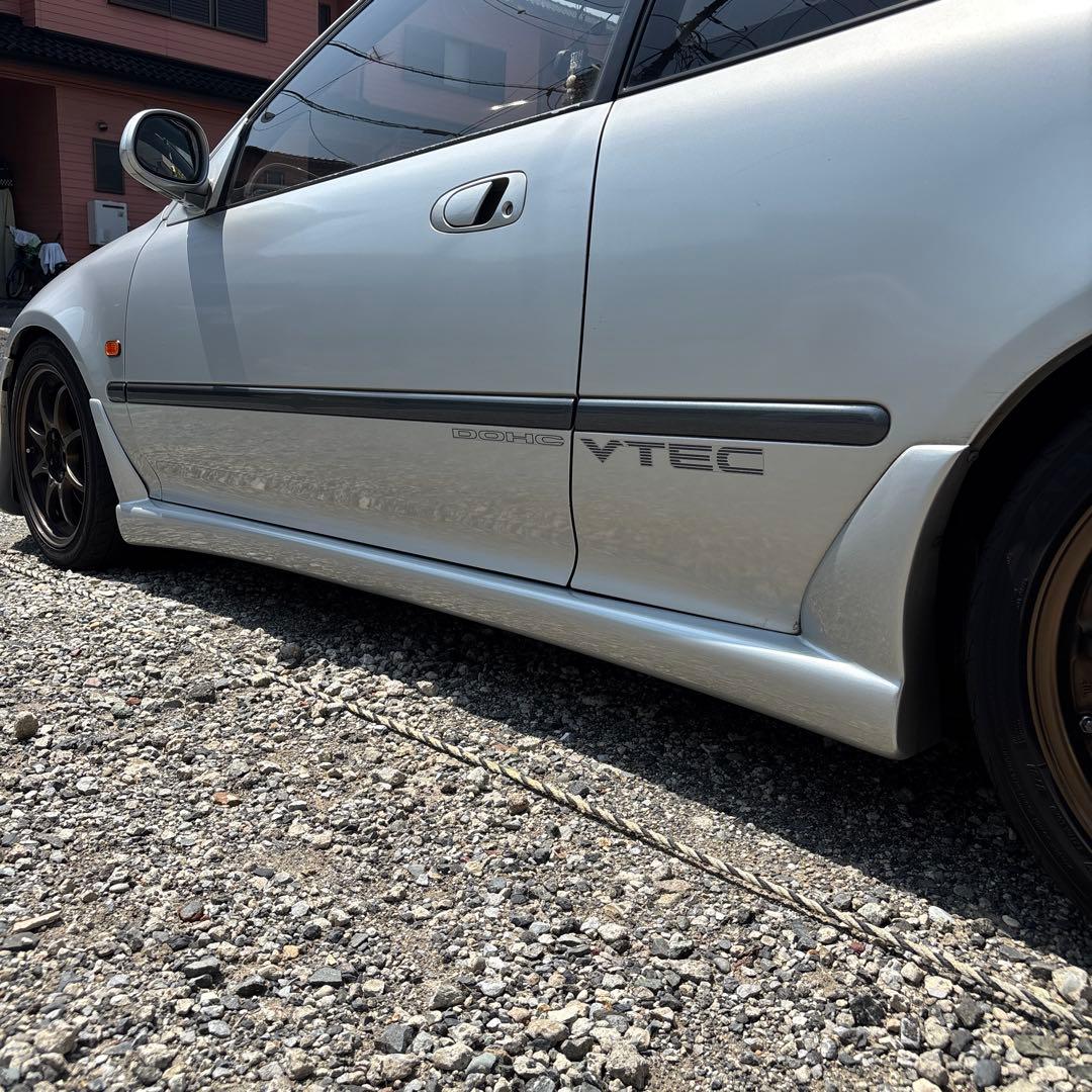 ホンダ シビック EG6 ボメックス フロントバンパー サイドステップ シルバー