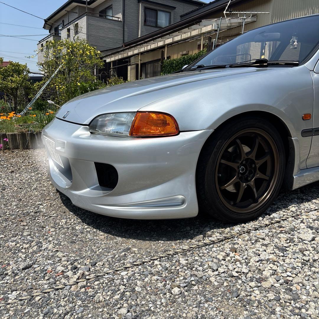 ホンダ シビック EG6 ボメックス フロントバンパー サイドステップ シルバー