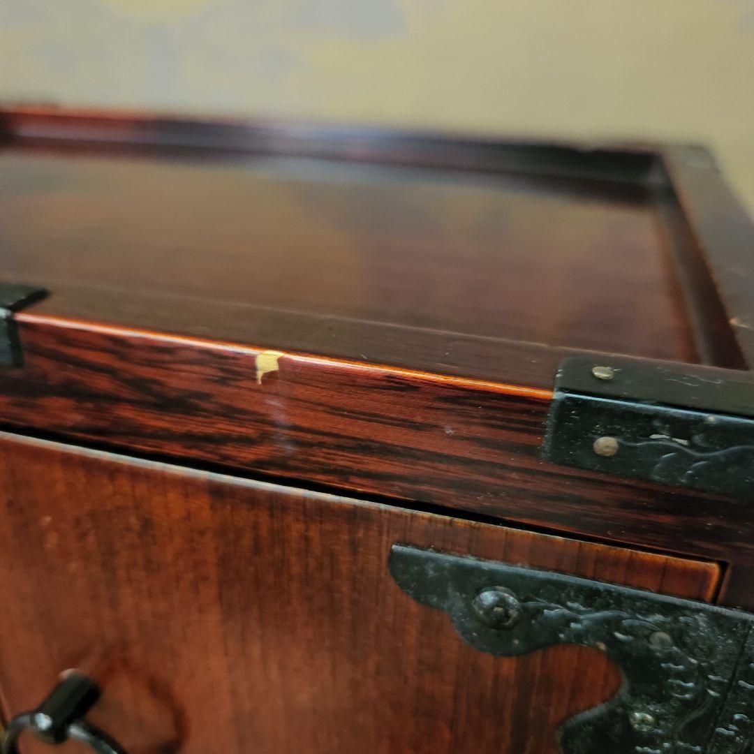 ヴィンテージ 木製 和 小箪笥 5引き出し レトロ アンティーク 当時物 古道具