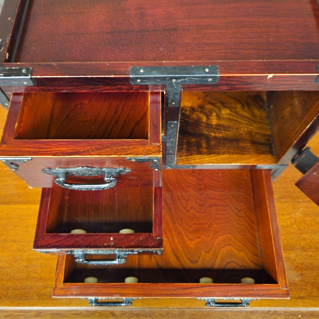 ヴィンテージ 木製 和 小箪笥 5引き出し レトロ アンティーク 当時物 古道具