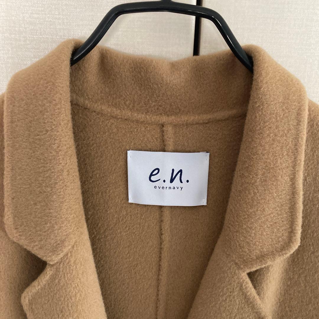 evernavyリバーロングコート