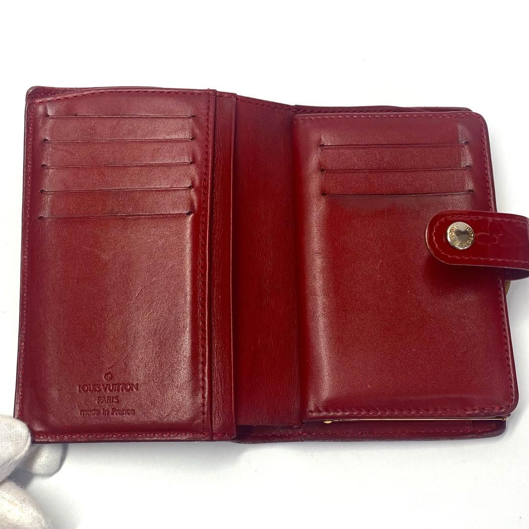 LOUIS VUITTON ルイヴィトン　折り財布　がま口 ヴェルニ