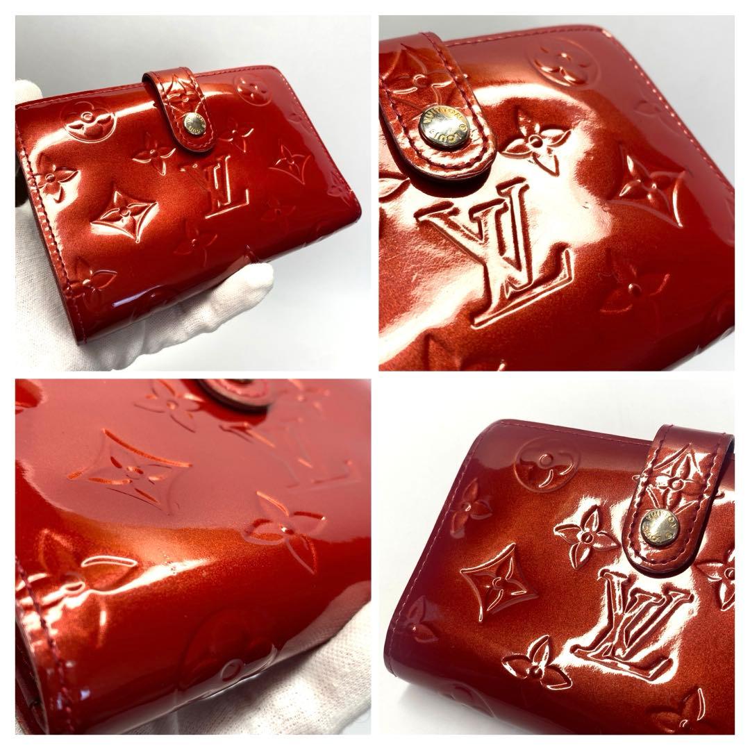 LOUIS VUITTON ルイヴィトン　折り財布　がま口 ヴェルニ