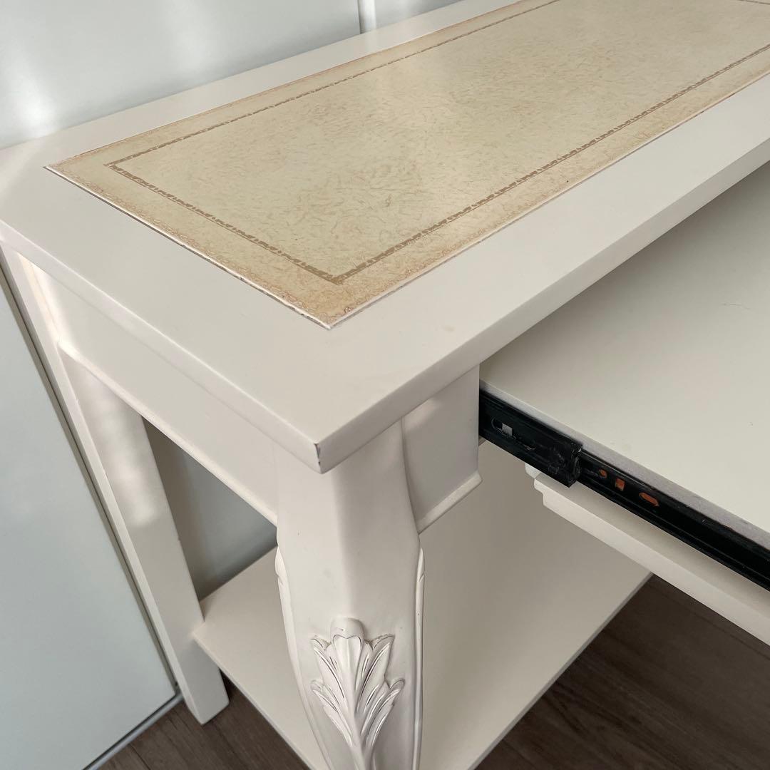 猫脚　ネコ脚　アンティーク　パソコンデスク　家具　机　テーブル　花台　フラワー