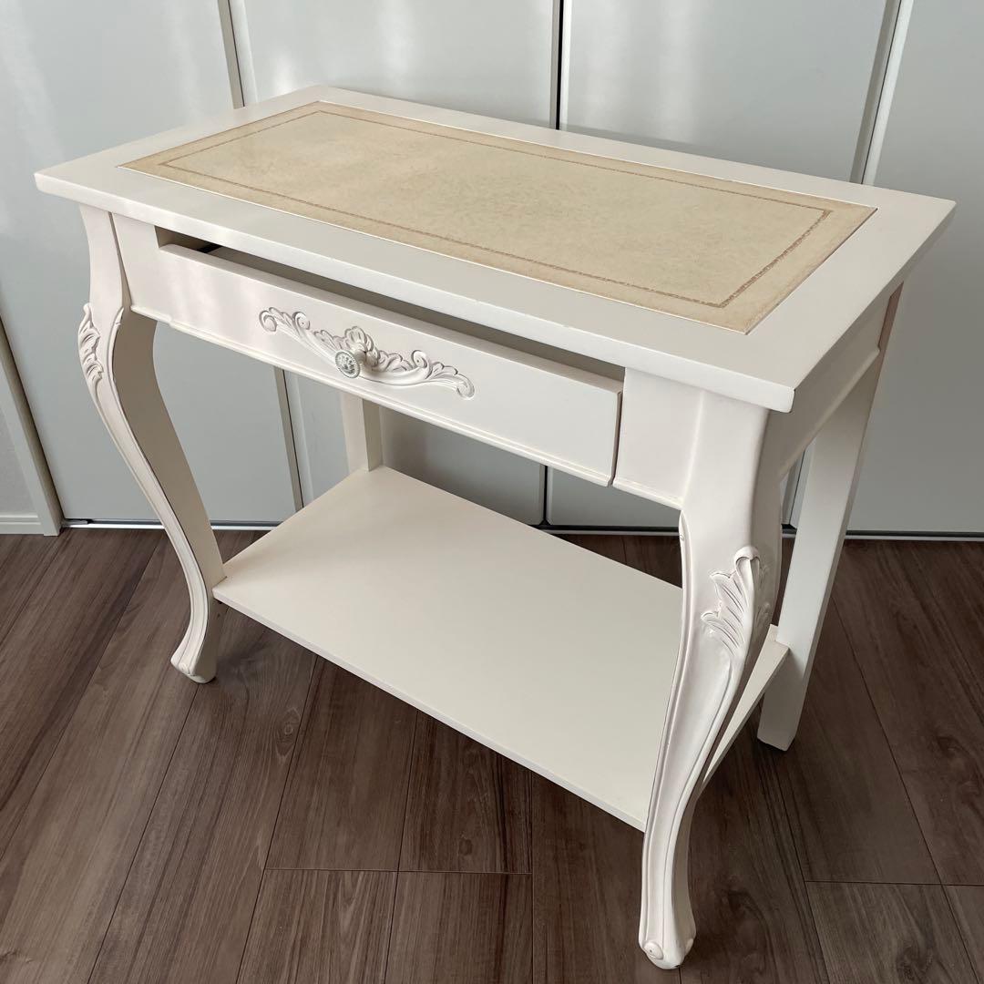 猫脚　ネコ脚　アンティーク　パソコンデスク　家具　机　テーブル　花台　フラワー