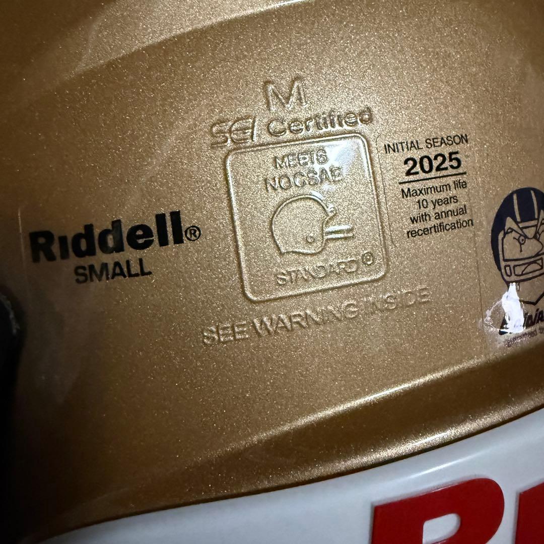 【新品】 アメフト ヘルメット ゴールド Sサイズ 【定価約11万円】