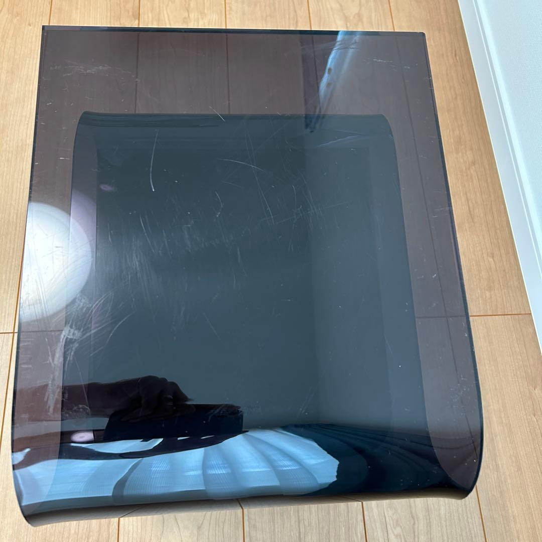 Ｓ字型　透明　黒　アクリル　サイドテーブル　ラック　本棚　北欧　インテリア