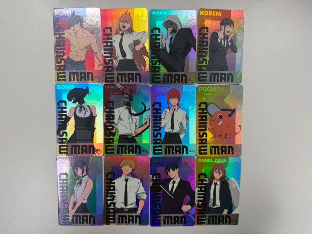 20枚セット　台湾限定　チェンソーマン アクリルカード、ホログラムカード