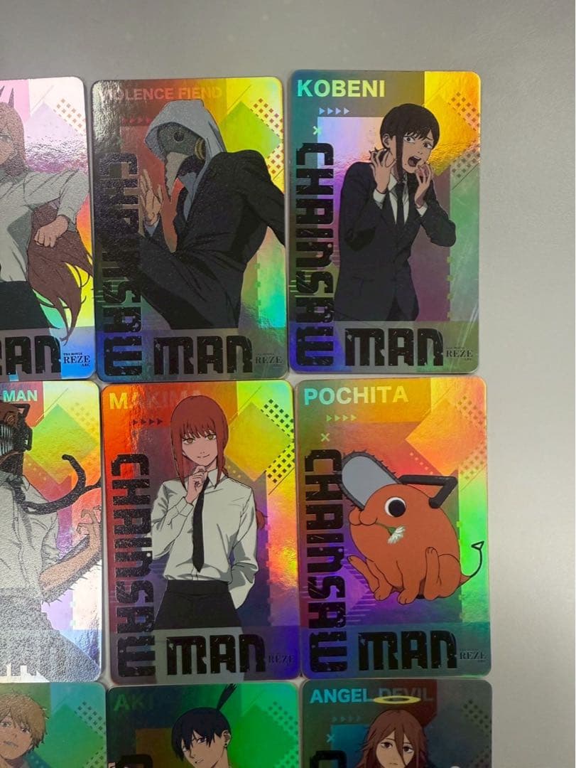 20枚セット　台湾限定　チェンソーマン アクリルカード、ホログラムカード
