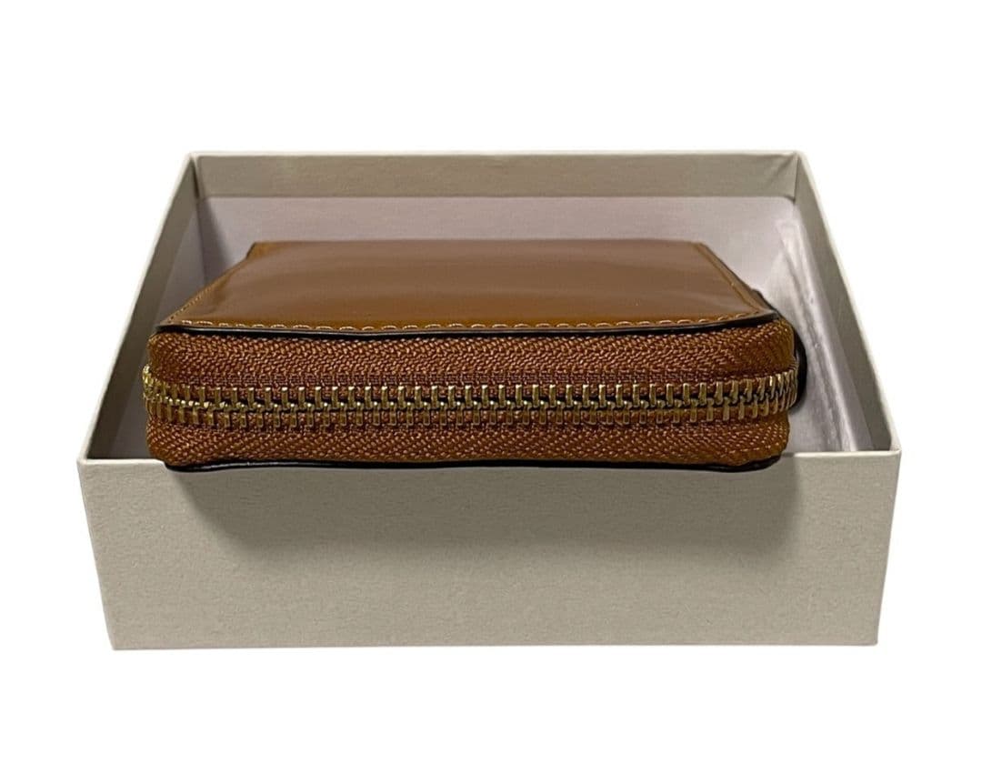 【新品】ROCADO ロカド シェルコードバン 二つ折り財布 馬革 ブラウン