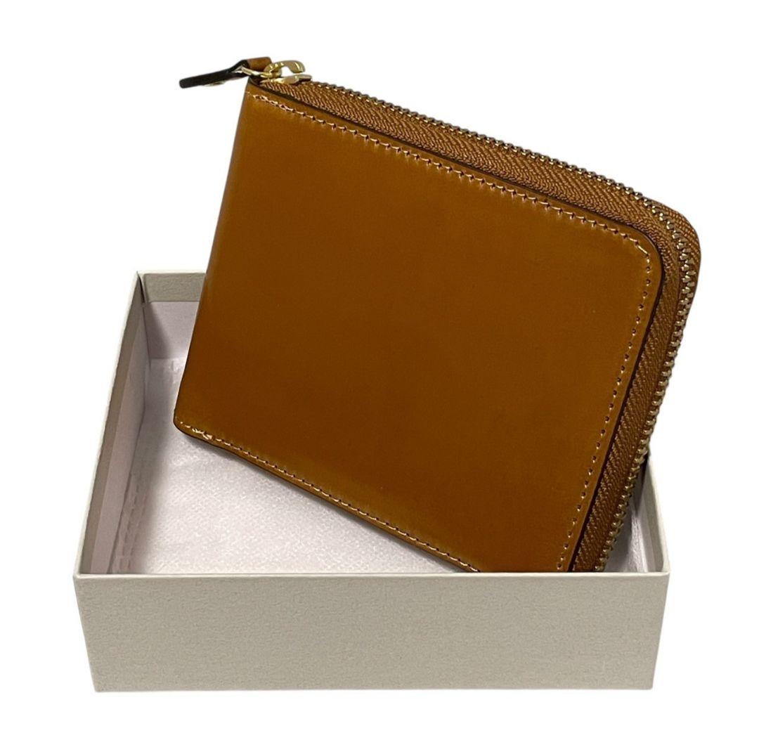 【新品】ROCADO ロカド シェルコードバン 二つ折り財布 馬革 ブラウン