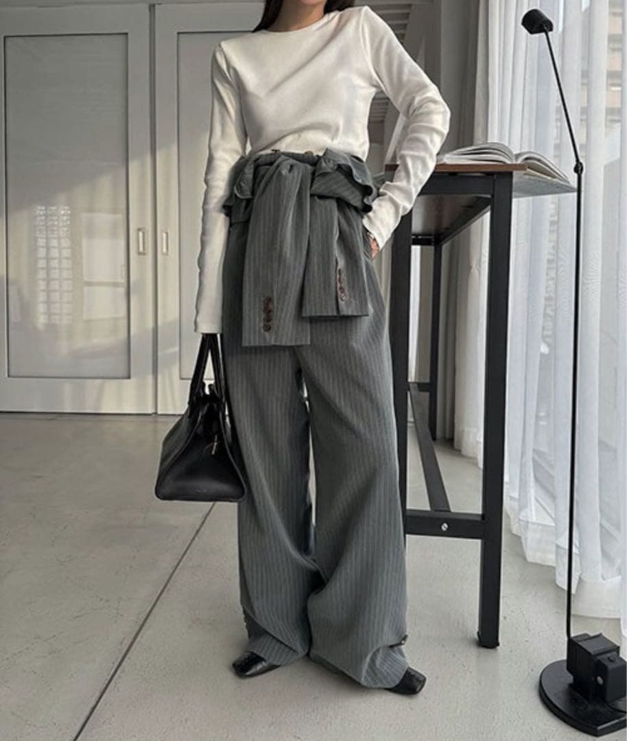 WILLFULLY フリルショルダーオールインワン