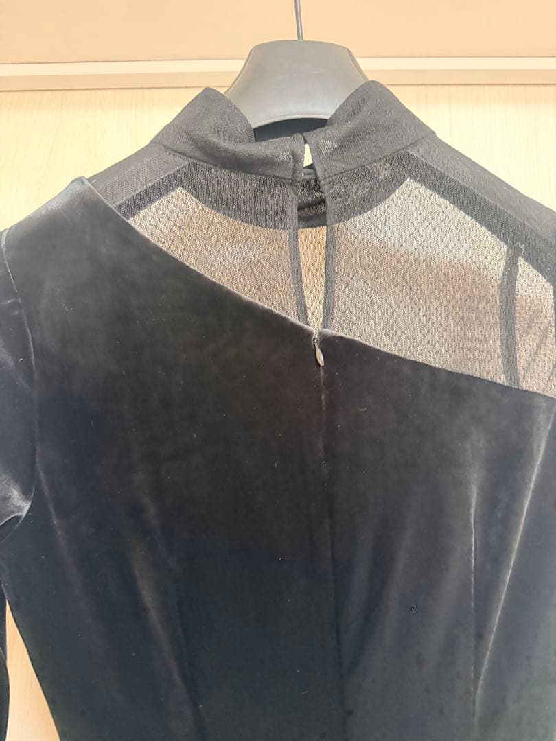 2025AW anuans シアーコンビタイトワンピース アニュアンス Mサイズ