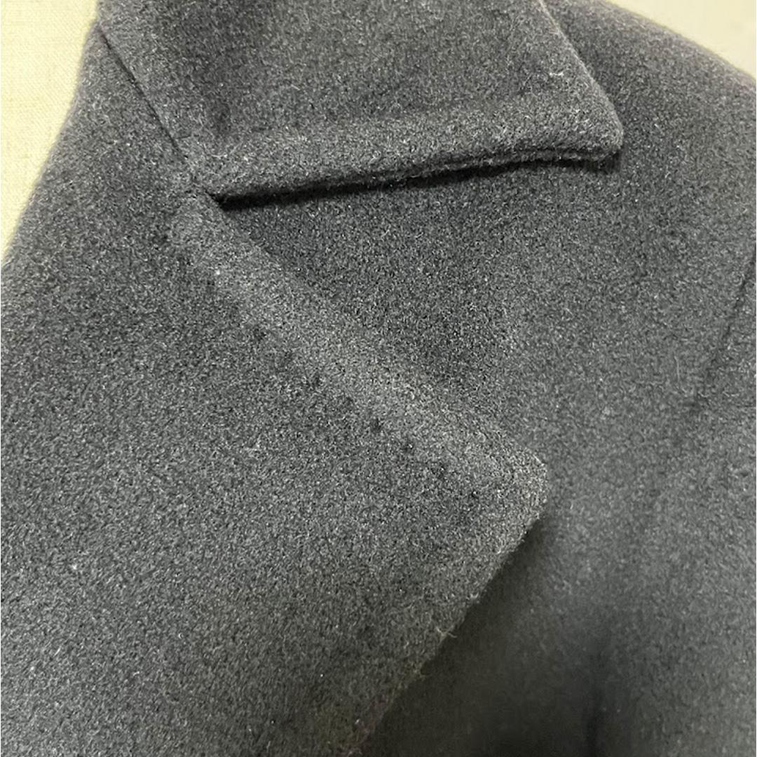 マックスマーラ　ダブル　チェスター　カシミア混ロングコート　ブラック40L