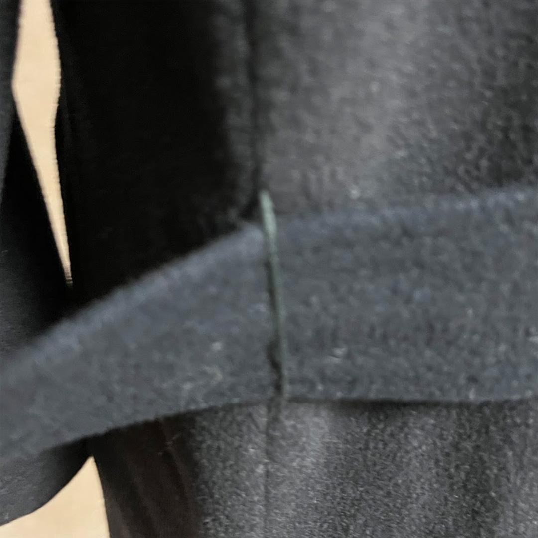 マックスマーラ　ダブル　チェスター　カシミア混ロングコート　ブラック40L