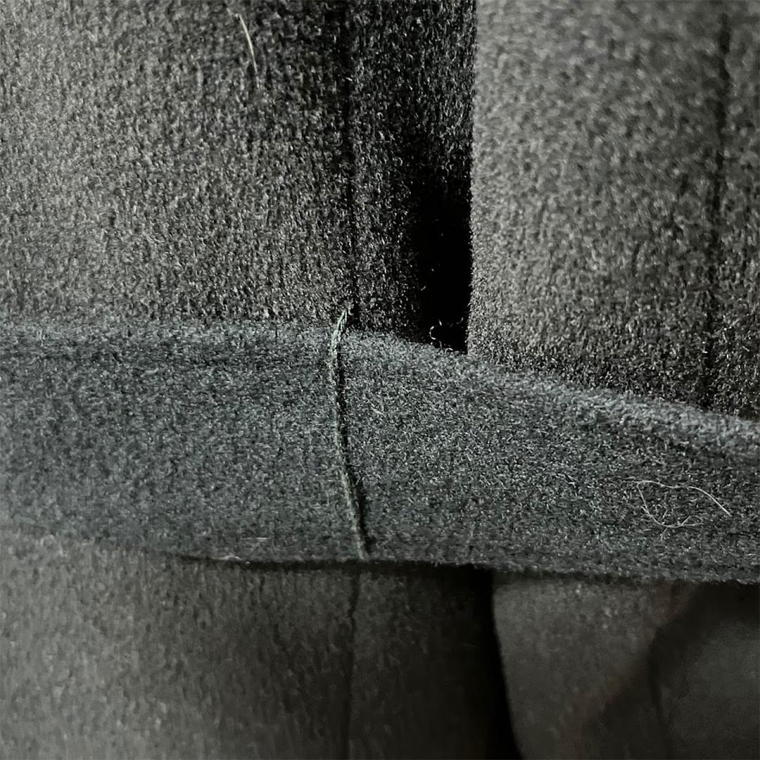 マックスマーラ　ダブル　チェスター　カシミア混ロングコート　ブラック40L