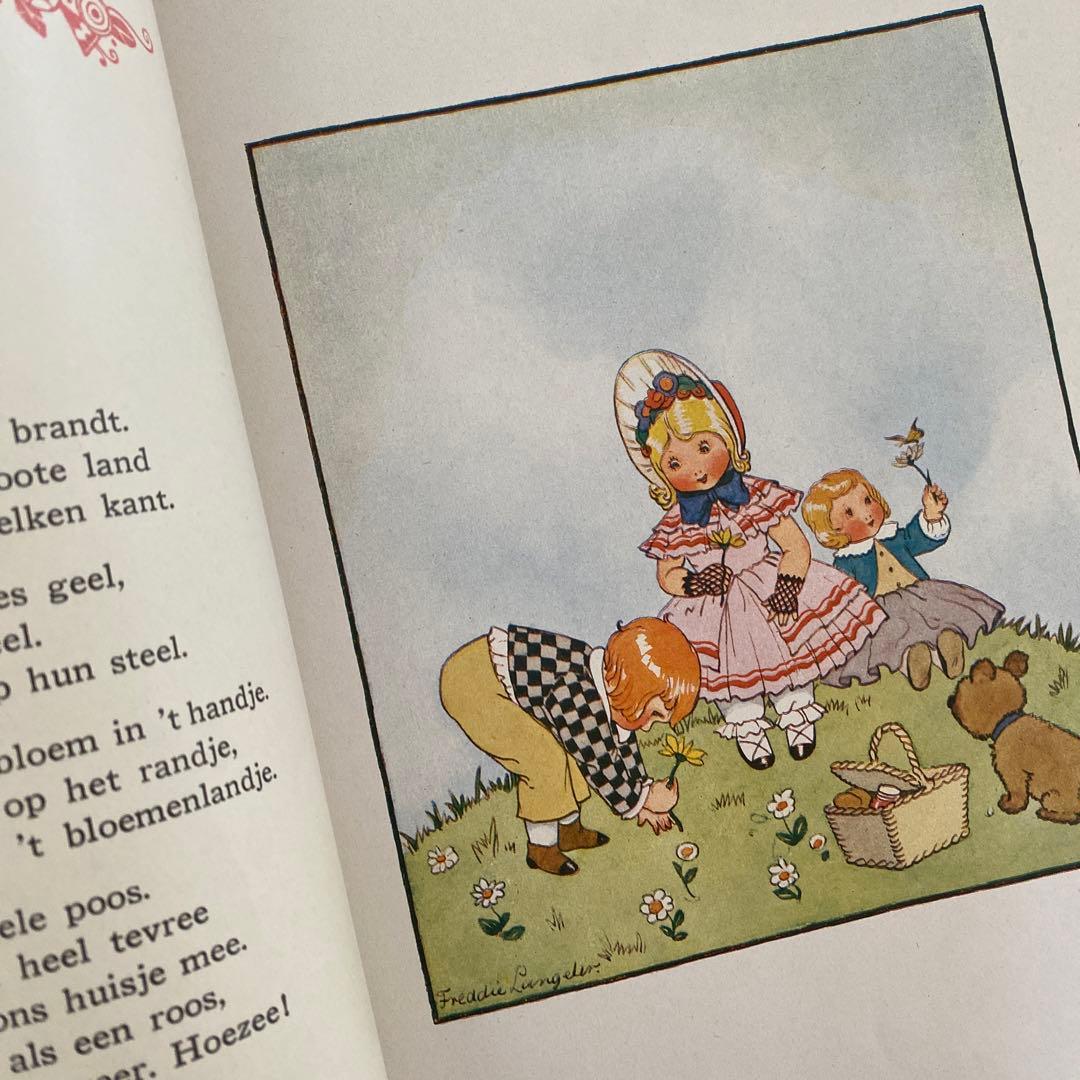 1928年　オランダの希少な絵本　Freddie Langeler 洋書　古書
