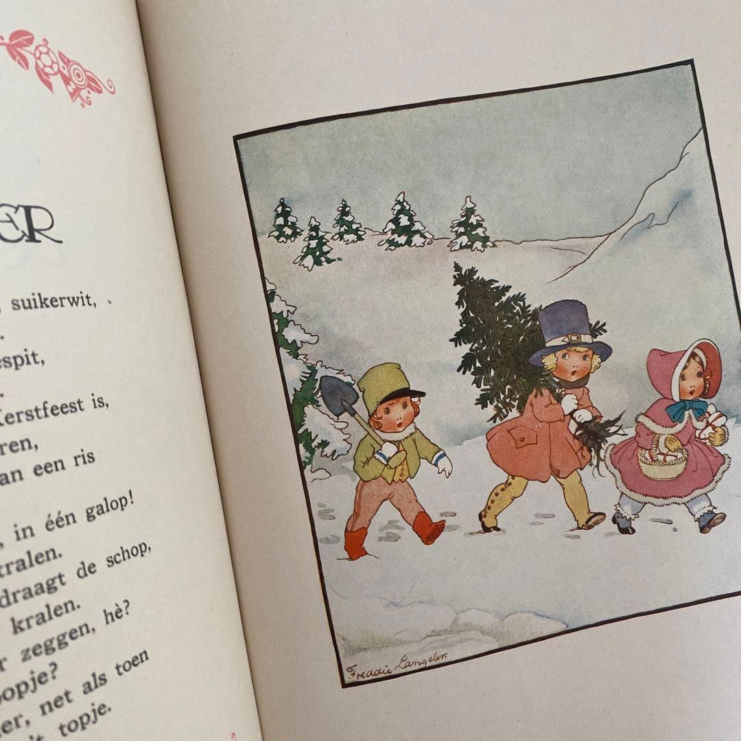 1928年　オランダの希少な絵本　Freddie Langeler 洋書　古書