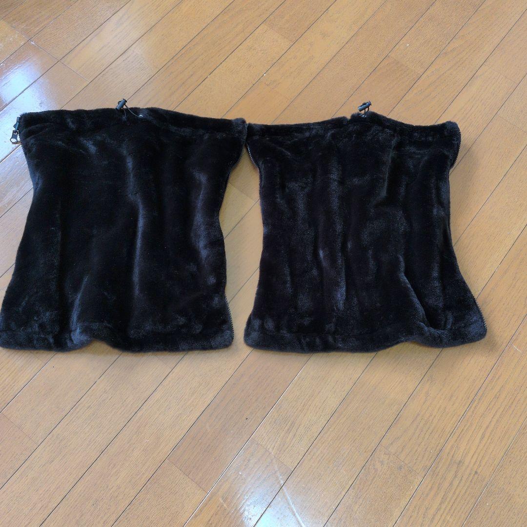 デサント　黒　レッグウォーマー