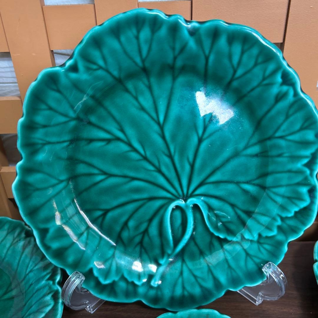 ウェッジウッド マジョリカ焼 greenleaf プレート皿 6枚セット