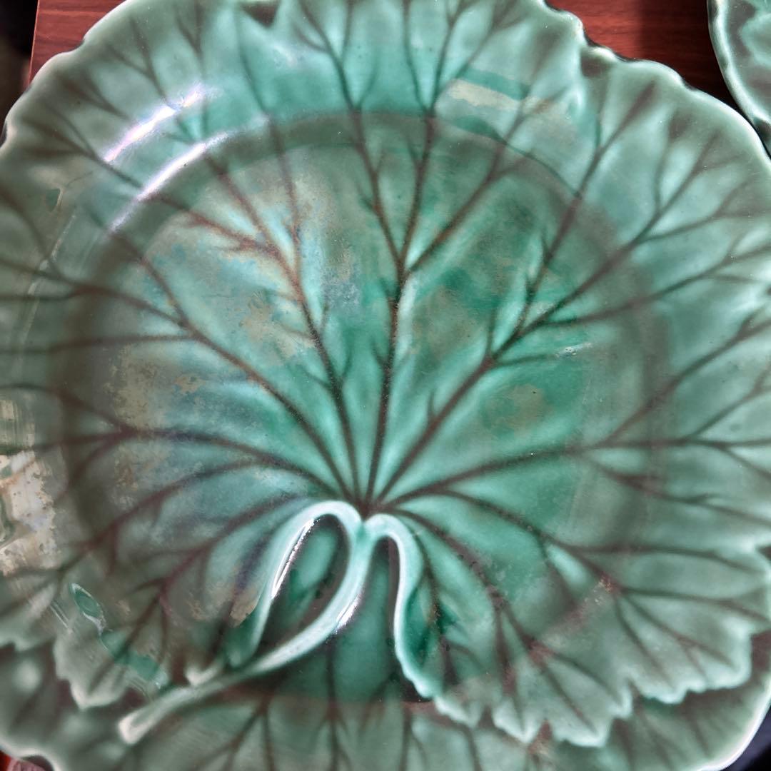 ウェッジウッド マジョリカ焼 greenleaf プレート皿 6枚セット