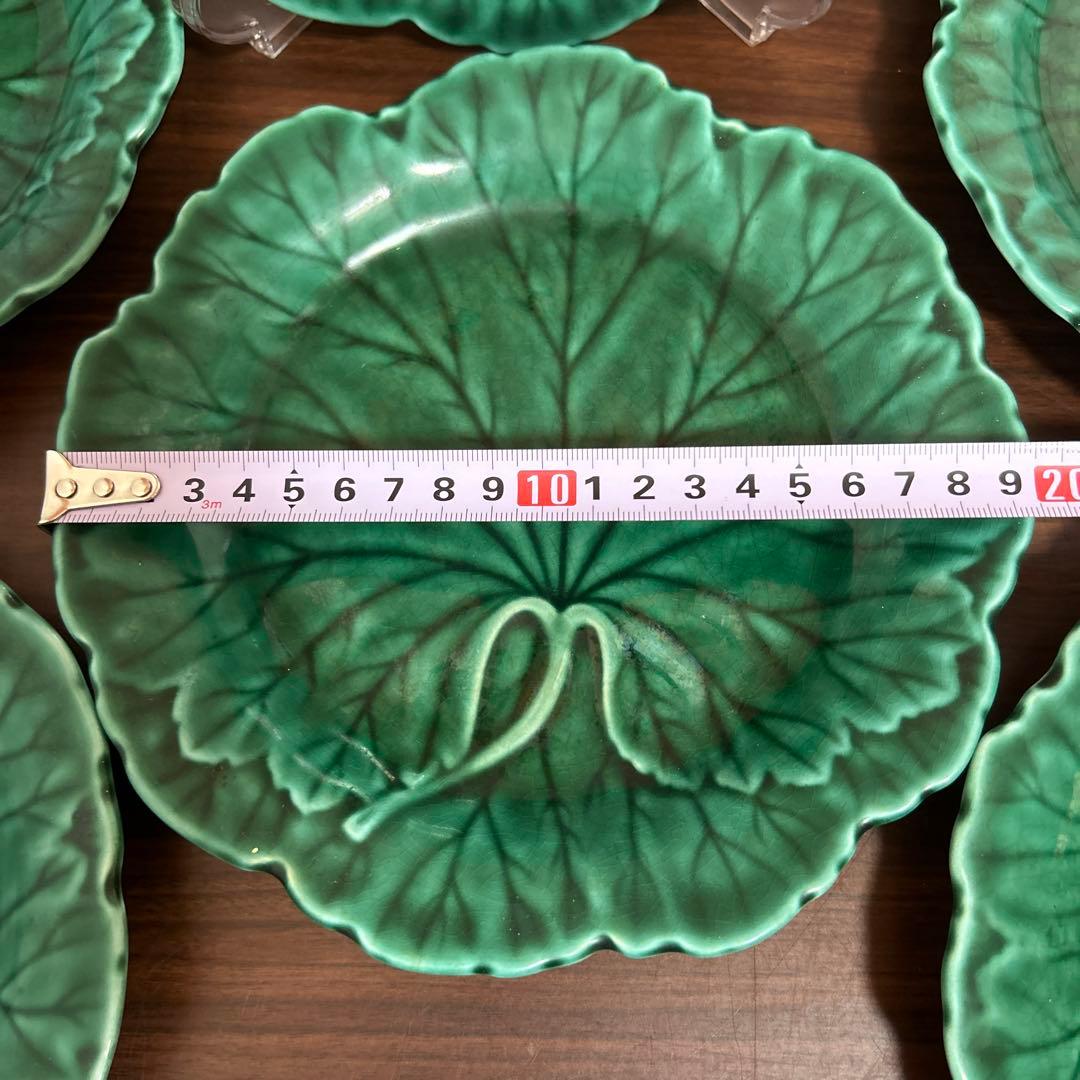 ウェッジウッド マジョリカ焼 greenleaf プレート皿 6枚セット