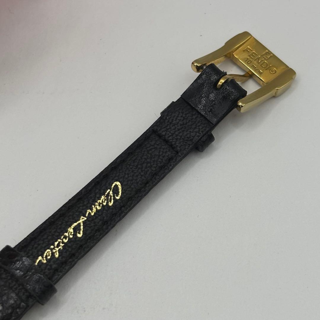 稼働品☆新品電池☆新品ベルト　FENDIフェンディ　４３０L　シェル文字盤