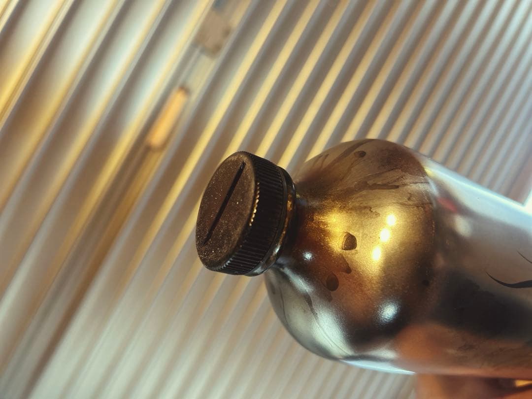 携行缶　1ℓ 新品　エイジング加工　ヴィンテージ　メッキ調　チョッパー　ハーレー