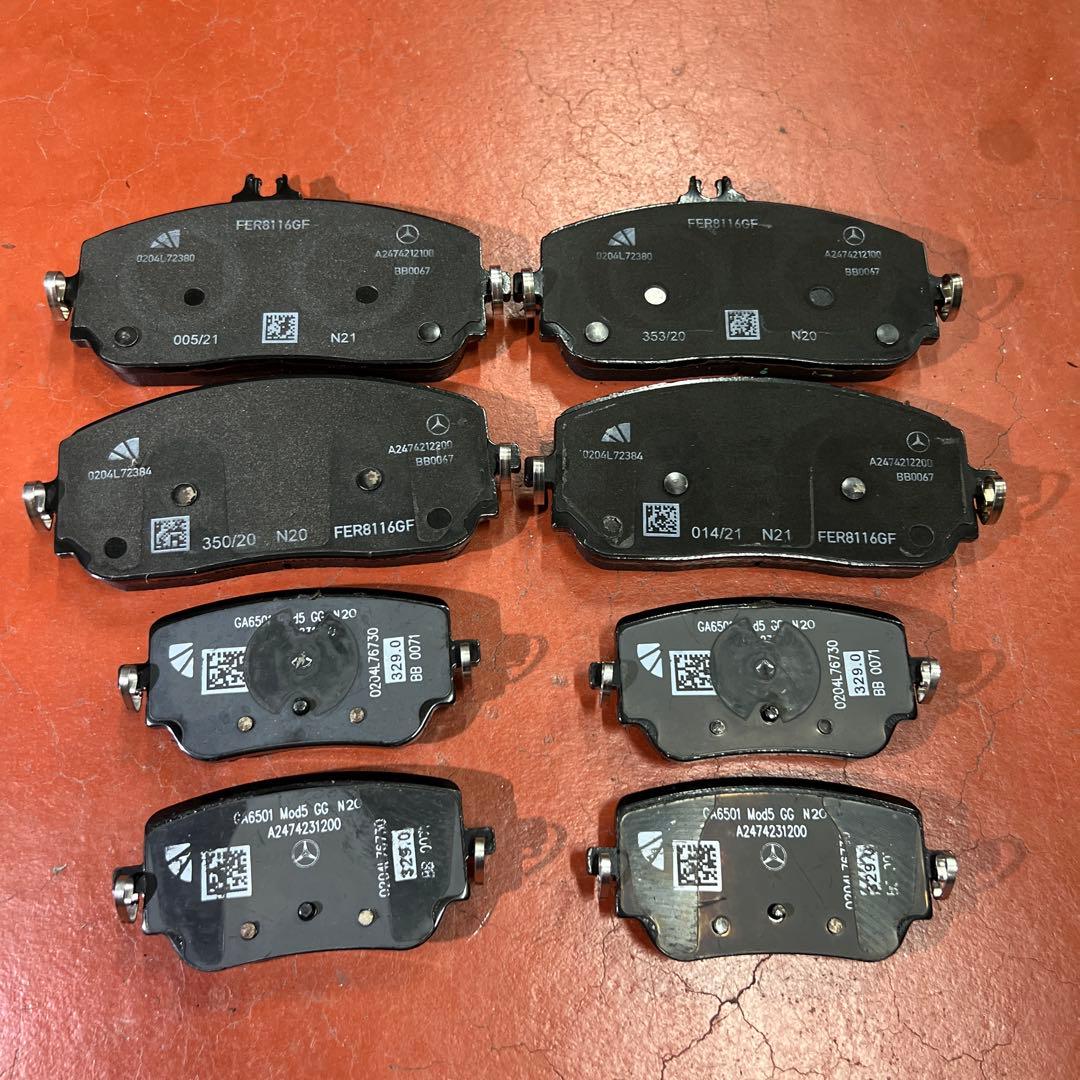 Mercedes-Benz GLB200d 純正ブレーキパッド 2021新車外し