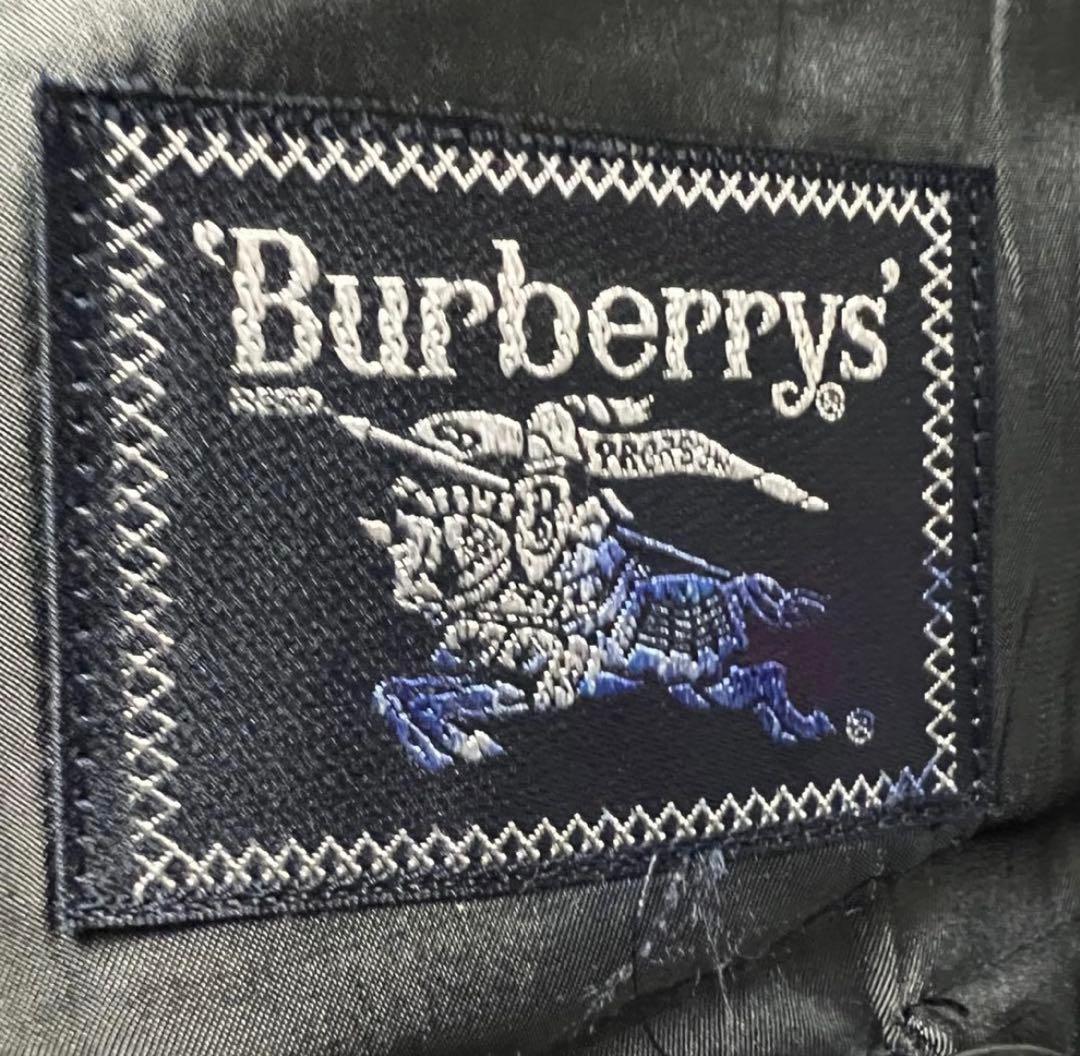90s BURBERRY バーバリー ダブル　セットアップ　スーツ　ストライプ