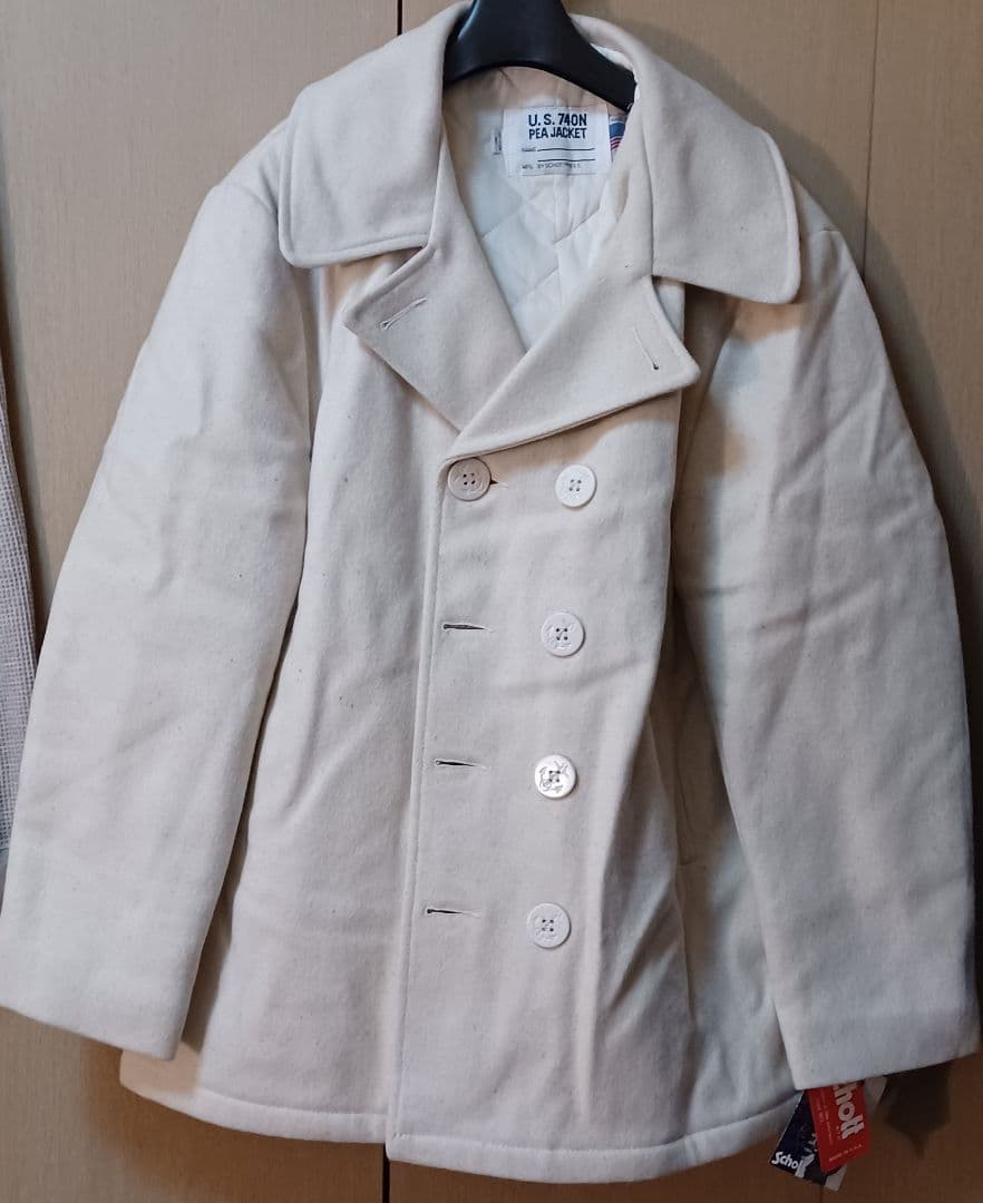 レアカラー　デッドストック　schott ショット　pコート　ヴィンテージ