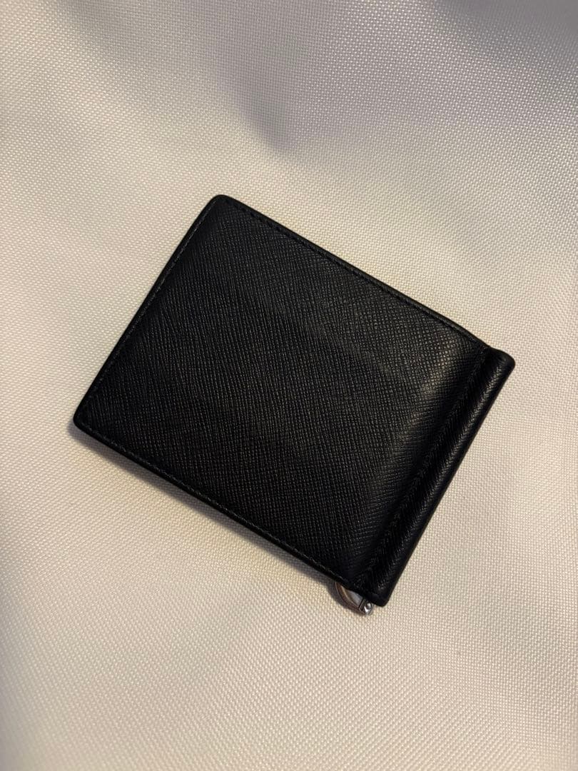 【美品 】本体のみ PRADA ブラック レザー マネークリップ（プラダ）
