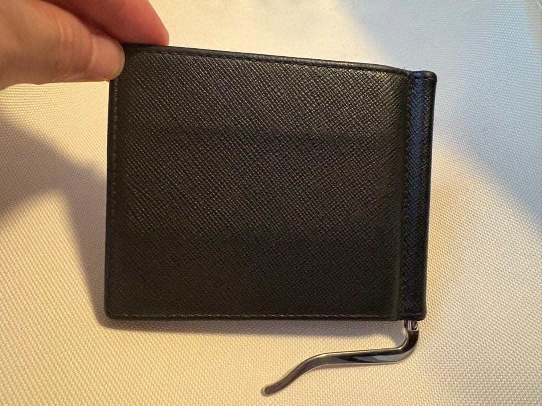 【美品 】本体のみ PRADA ブラック レザー マネークリップ（プラダ）